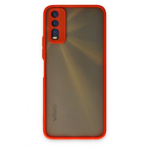 Newface Vivo Y20 Kılıf Montreal Silikon Kapak - Kırmızı Newface Vivo Y20 Kılıf Montreal Silikon Kapak - Kırmızı