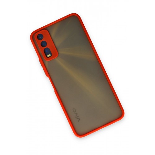 Newface Vivo Y20 Kılıf Montreal Silikon Kapak - Kırmızı Newface Vivo Y20 Kılıf Montreal Silikon Kapak - Kırmızı
