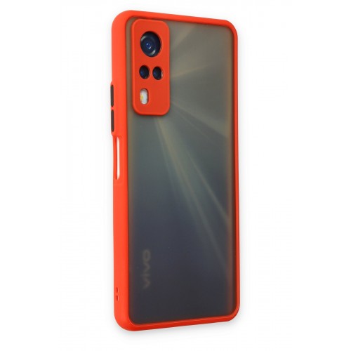Newface Vivo Y31 2021 Kılıf Montreal Silikon Kapak - Kırmızı Newface Vivo Y31 2021 Kılıf Montreal Silikon Kapak - Kırmızı