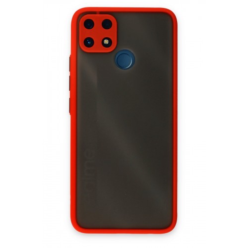 Newface Realme C25 Kılıf Montreal Silikon Kapak - Kırmızı Newface Realme C25 Kılıf Montreal Silikon Kapak - Kırmızı