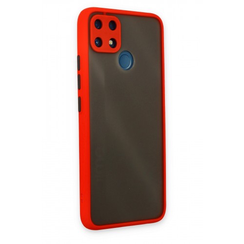 Newface Realme C25 Kılıf Montreal Silikon Kapak - Kırmızı Newface Realme C25 Kılıf Montreal Silikon Kapak - Kırmızı