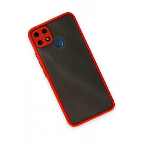 Newface Realme C25 Kılıf Montreal Silikon Kapak - Kırmızı Newface Realme C25 Kılıf Montreal Silikon Kapak - Kırmızı