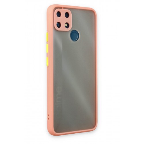 Newface Realme C25 Kılıf Montreal Silikon Kapak - Pembe Newface Realme C25 Kılıf Montreal Silikon Kapak - Pembe