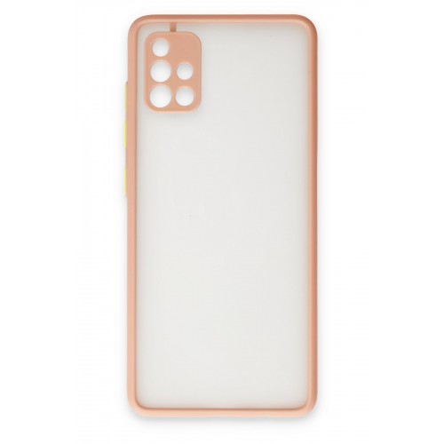 Newface Samsung Galaxy A51 Kılıf Montreal Silikon Kapak - Pembe Newface Samsung Galaxy A51 Kılıf Montreal Silikon Kapak - Pembe