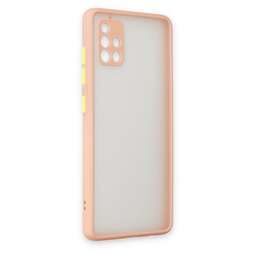 Newface Samsung Galaxy A51 Kılıf Montreal Silikon Kapak - Pembe Newface Samsung Galaxy A51 Kılıf Montreal Silikon Kapak - Pembe
