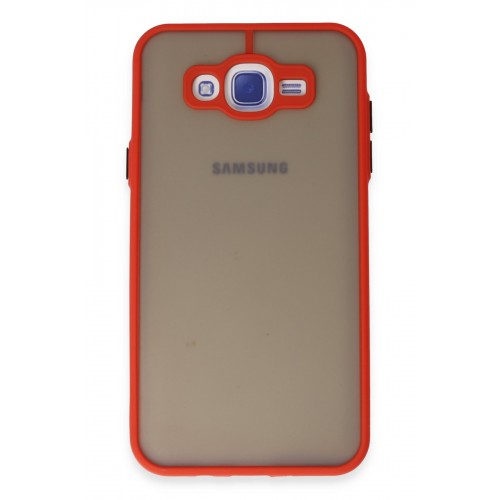 Newface Samsung Galaxy J7 Kılıf Montreal Silikon Kapak - Kırmızı Newface Samsung Galaxy J7 Kılıf Montreal Silikon Kapak - Kırmızı