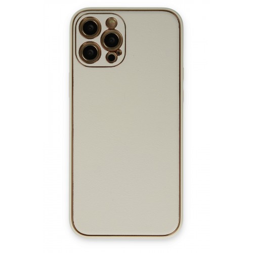 Newface iPhone 12 Pro Max Kılıf Coco Deri Silikon Kapak - Beyaz Newface iPhone 12 Pro Max Kılıf Coco Deri Silikon Kapak - Beyaz