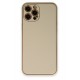 Newface iPhone 12 Pro Max Kılıf Coco Deri Silikon Kapak - Gold Newface iPhone 12 Pro Max Kılıf Coco Deri Silikon Kapak - Gold