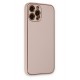 Newface iPhone 12 Pro Max Kılıf Coco Deri Silikon Kapak - Pudra Newface iPhone 12 Pro Max Kılıf Coco Deri Silikon Kapak - Pudra