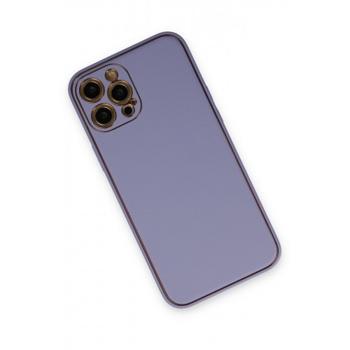 Newface iPhone 12 Pro Max Kılıf Coco Deri Silikon Kapak - Açık Lila Newface iPhone 12 Pro Max Kılıf Coco Deri Silikon Kapak - Açık Lila