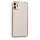 Newface iPhone 12 Kılıf Coco Deri Silikon Kapak - Beyaz Newface iPhone 12 Kılıf Coco Deri Silikon Kapak - Beyaz
