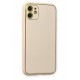 Newface iPhone 12 Kılıf Coco Deri Silikon Kapak - Gold Newface iPhone 12 Kılıf Coco Deri Silikon Kapak - Gold