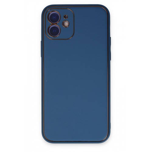 Newface iPhone 12 Kılıf Coco Deri Silikon Kapak - Açık Mavi Newface iPhone 12 Kılıf Coco Deri Silikon Kapak - Açık Mavi