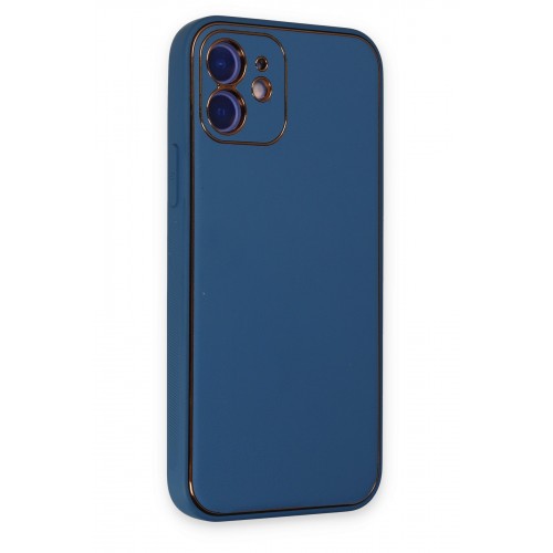 Newface iPhone 12 Kılıf Coco Deri Silikon Kapak - Açık Mavi Newface iPhone 12 Kılıf Coco Deri Silikon Kapak - Açık Mavi