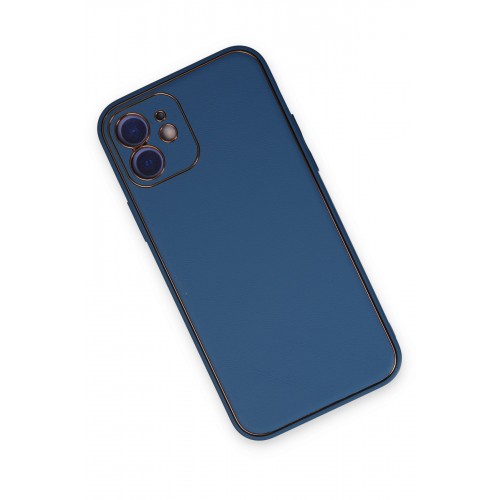Newface iPhone 12 Kılıf Coco Deri Silikon Kapak - Açık Mavi Newface iPhone 12 Kılıf Coco Deri Silikon Kapak - Açık Mavi