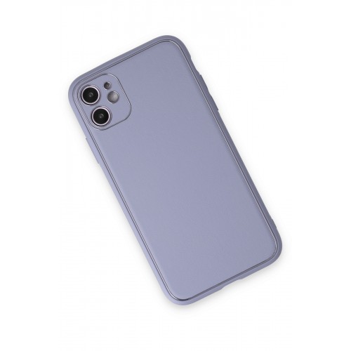 Newface iPhone 12 Kılıf Coco Deri Silikon Kapak - Açık Lila Newface iPhone 12 Kılıf Coco Deri Silikon Kapak - Açık Lila