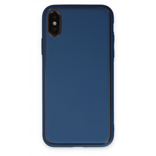 Newface iPhone XS Kılıf Coco Deri Silikon Kapak - Açık Mavi Newface iPhone XS Kılıf Coco Deri Silikon Kapak - Açık Mavi