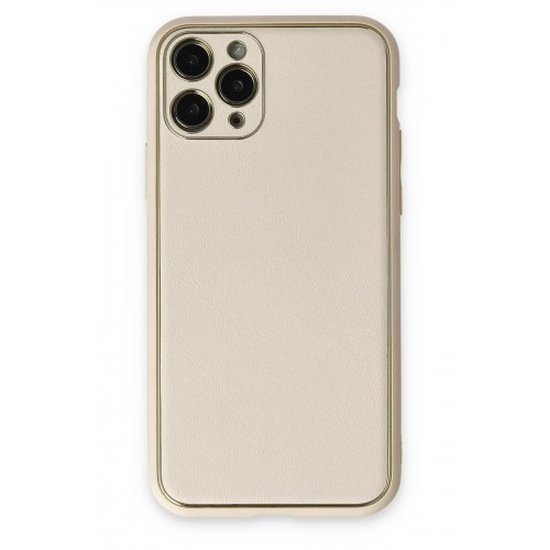 Newface iPhone 11 Pro Max Kılıf Coco Deri Silikon Kapak - Beyaz Newface iPhone 11 Pro Max Kılıf Coco Deri Silikon Kapak - Beyaz