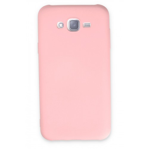 Newface Samsung Galaxy J7 Kılıf Nano içi Kadife Silikon - Pudra Newface Samsung Galaxy J7 Kılıf Nano içi Kadife Silikon - Pudra