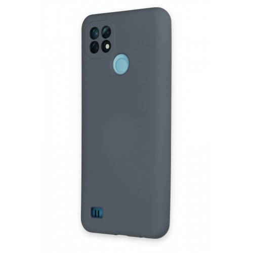Newface Realme C21 Kılıf Nano içi Kadife Silikon - Gri Newface Realme C21 Kılıf Nano içi Kadife Silikon - Gri