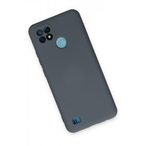 Newface Realme C21 Kılıf Nano içi Kadife Silikon - Gri Newface Realme C21 Kılıf Nano içi Kadife Silikon - Gri