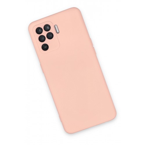 Newface Oppo Reno 5 Lite Kılıf Nano içi Kadife Silikon - Pudra Newface Oppo Reno 5 Lite Kılıf Nano içi Kadife Silikon - Pudra