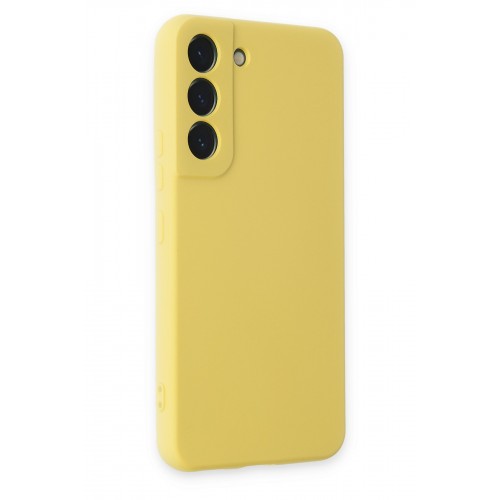 Newface Samsung Galaxy S22 Kılıf Nano içi Kadife Silikon - Sarı Newface Samsung Galaxy S22 Kılıf Nano içi Kadife Silikon - Sarı
