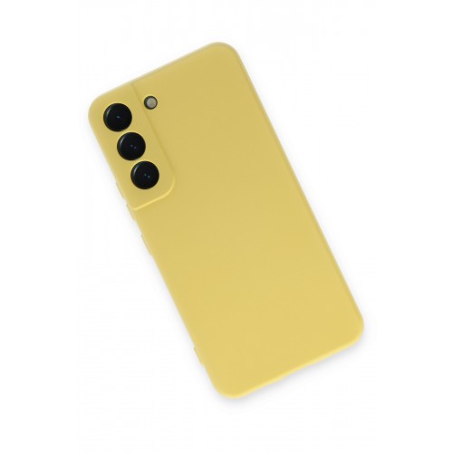 Newface Samsung Galaxy S22 Kılıf Nano içi Kadife Silikon - Sarı Newface Samsung Galaxy S22 Kılıf Nano içi Kadife Silikon - Sarı