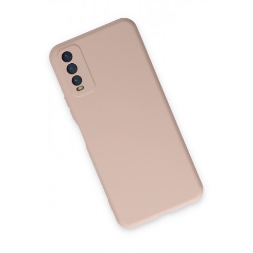 Newface Vivo Y20 Kılıf Nano içi Kadife Silikon - Pudra Newface Vivo Y20 Kılıf Nano içi Kadife Silikon - Pudra