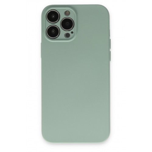 Newface iPhone 13 Pro Max Kılıf Nano içi Kadife Silikon - Su Yeşili Newface iPhone 13 Pro Max Kılıf Nano içi Kadife Silikon - Su Yeşili
