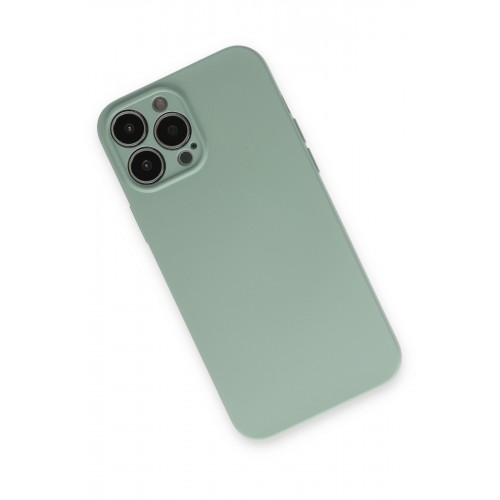 Newface iPhone 13 Pro Max Kılıf Nano içi Kadife Silikon - Su Yeşili Newface iPhone 13 Pro Max Kılıf Nano içi Kadife Silikon - Su Yeşili