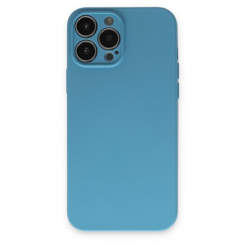 Newface iPhone 13 Pro Kılıf Nano içi Kadife Silikon - Mavi Newface iPhone 13 Pro Kılıf Nano içi Kadife Silikon - Mavi