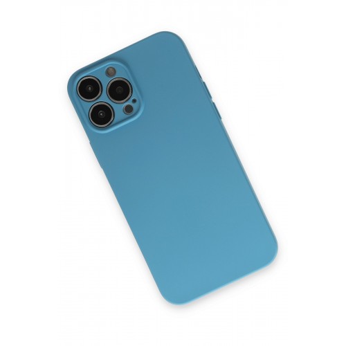 Newface iPhone 13 Pro Kılıf Nano içi Kadife Silikon - Mavi Newface iPhone 13 Pro Kılıf Nano içi Kadife Silikon - Mavi