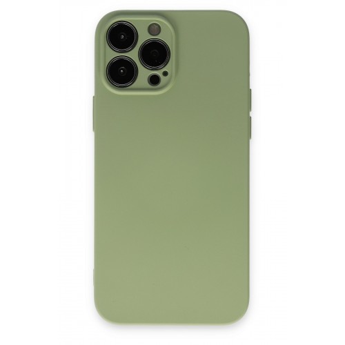 Newface iPhone 13 Pro Kılıf Nano içi Kadife Silikon - Yeşil Newface iPhone 13 Pro Kılıf Nano içi Kadife Silikon - Yeşil