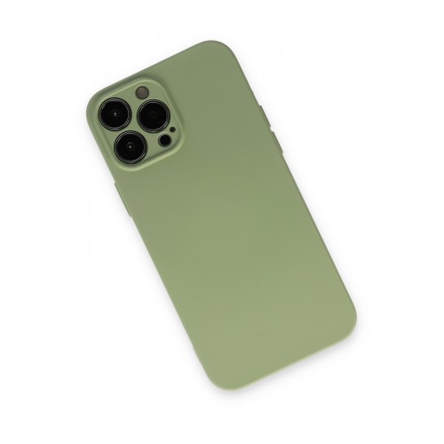 Newface iPhone 13 Pro Kılıf Nano içi Kadife Silikon - Yeşil Newface iPhone 13 Pro Kılıf Nano içi Kadife Silikon - Yeşil