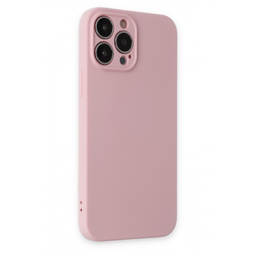 Newface iPhone 13 Pro Kılıf Nano içi Kadife Silikon - Pembe Newface iPhone 13 Pro Kılıf Nano içi Kadife Silikon - Pembe