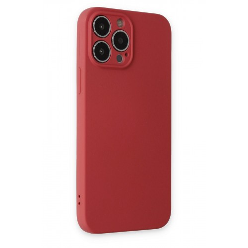 Newface iPhone 13 Pro Kılıf Nano içi Kadife Silikon - Kiremit Newface iPhone 13 Pro Kılıf Nano içi Kadife Silikon - Kiremit