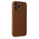 Newface iPhone 13 Pro Kılıf Nano içi Kadife Silikon - Kahverengi Newface iPhone 13 Pro Kılıf Nano içi Kadife Silikon - Kahverengi