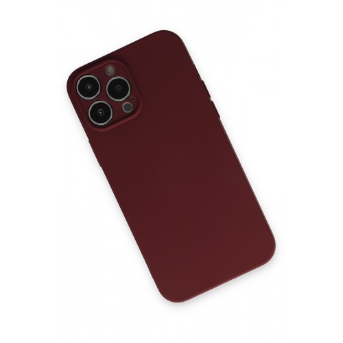 Newface iPhone 13 Pro Kılıf Nano içi Kadife Silikon - Bordo Newface iPhone 13 Pro Kılıf Nano içi Kadife Silikon - Bordo