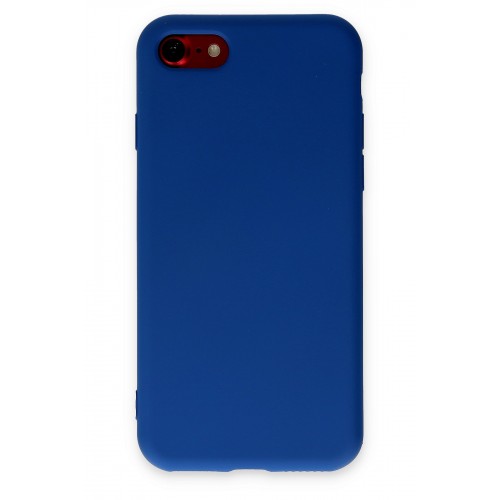 Newface iPhone 7 Kılıf Nano içi Kadife Silikon - Lacivert Newface iPhone 7 Kılıf Nano içi Kadife Silikon - Lacivert