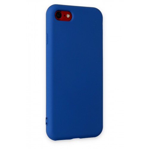 Newface iPhone 8 Kılıf Nano içi Kadife Silikon - Lacivert Newface iPhone 8 Kılıf Nano içi Kadife Silikon - Lacivert