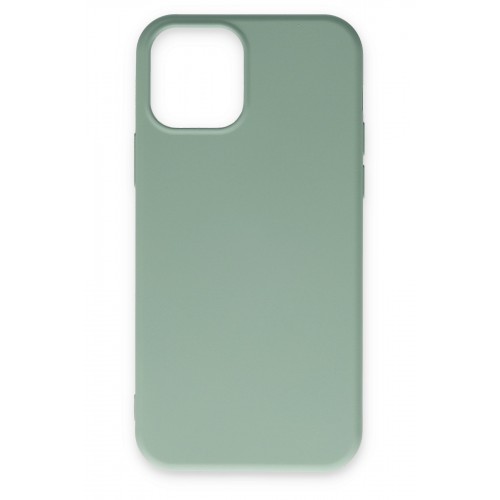 Newface iPhone 12 Kılıf Nano içi Kadife Silikon - Su Yeşili Newface iPhone 12 Kılıf Nano içi Kadife Silikon - Su Yeşili