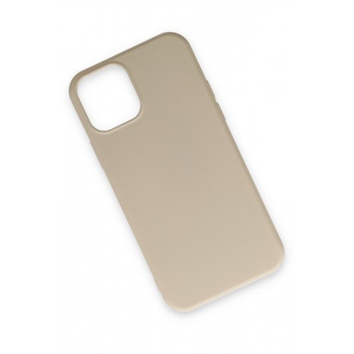 Newface iPhone 12 Pro Kılıf Nano içi Kadife Silikon - Bej Newface iPhone 12 Pro Kılıf Nano içi Kadife Silikon - Bej