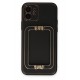 Newface iPhone 12 Kılıf Coco Elit Kapak - Siyah Newface iPhone 12 Kılıf Coco Elit Kapak - Siyah