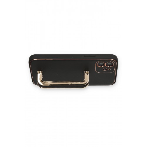 Newface iPhone 12 Kılıf Coco Elit Kapak - Siyah Newface iPhone 12 Kılıf Coco Elit Kapak - Siyah