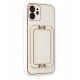 Newface iPhone 12 Kılıf Coco Elit Kapak - Beyaz Newface iPhone 12 Kılıf Coco Elit Kapak - Beyaz