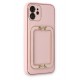 Newface iPhone 12 Kılıf Coco Elit Kapak - Pembe Newface iPhone 12 Kılıf Coco Elit Kapak - Pembe