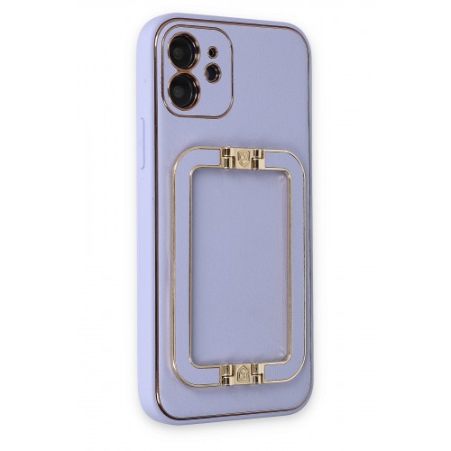 Newface iPhone 12 Kılıf Coco Elit Kapak - Lila Newface iPhone 12 Kılıf Coco Elit Kapak - Lila
