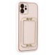 Newface iPhone 12 Kılıf Coco Elit Kapak - Pudra Newface iPhone 12 Kılıf Coco Elit Kapak - Pudra
