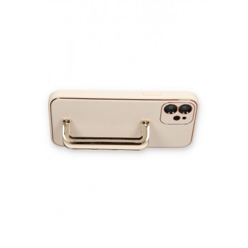 Newface iPhone 12 Kılıf Coco Elit Kapak - Gold Newface iPhone 12 Kılıf Coco Elit Kapak - Gold